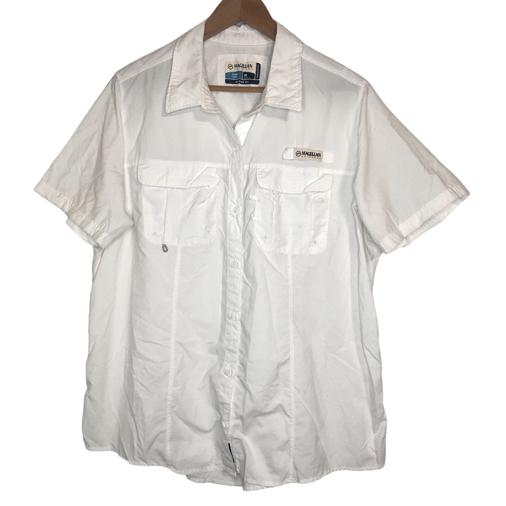 ❌sold❌ MAGELLAN OUTDOORS XL UPF RELAXED FIT VENTED FISHING BUTTON UP SHIRT